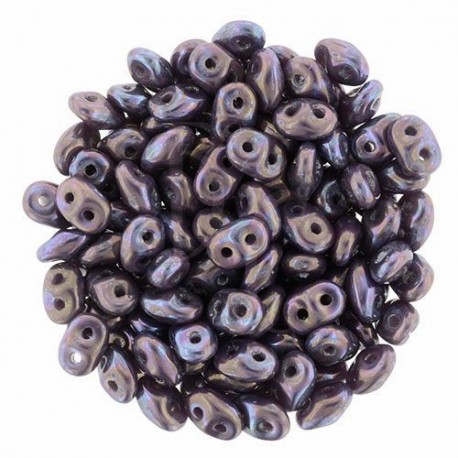 Superduo 2,5X5 mm Nebula - Opaque Amethyst 10 gr