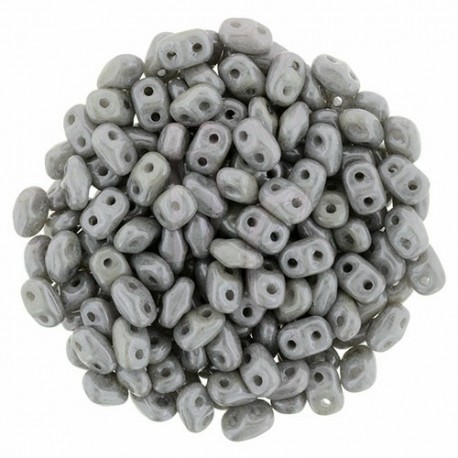 Superduo 2,5X5 mm Luster - Opaque Gray 10 gr