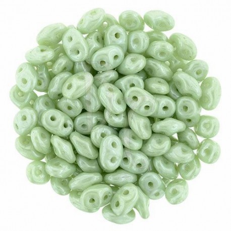 Superduo 2,5X5 mm  Luster Opaque Prairie Green 10 gr