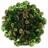 Superduo 2,5X5 mm Luster Bronze 1/2 - Green 10 gr
