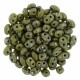 Superduo 2,5X5 mm Opaque Olivine - Silver Picasso 10 gr