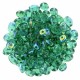 Superduo 2,5X5 mm Emerald AB 10 gr
