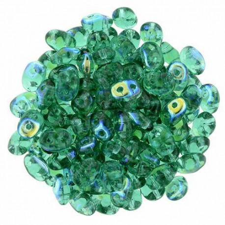Superduo 2,5X5 mm Emerald AB 10 gr