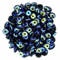 Superduo 2,5X5 mm Jet - Double Sided AB 10 gr