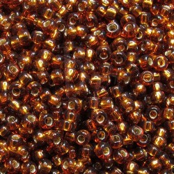 Rocaille 8/0 0005 Silver Lined Dark Topaz 10 gr